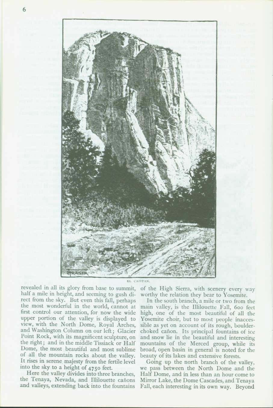 THE PROPOSED YOSEMITE NATIONAL PARK--treasures & features, 1890. vist0003e